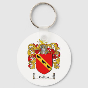 LLAVERO ESCUDO DE LA FAMILIA DE COLLINS - ESCUDO DE ARMAS