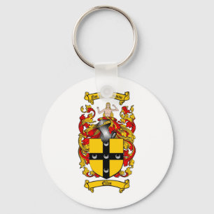 LLAVERO ESCUDO DE LA FAMILIA DE ELLIS - ESCUDO DE ARMAS DE