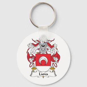 Llavero Escudo de la familia de Luna