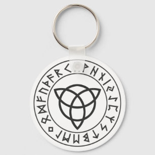 Llavero Escudo de la runa de Triquetra
