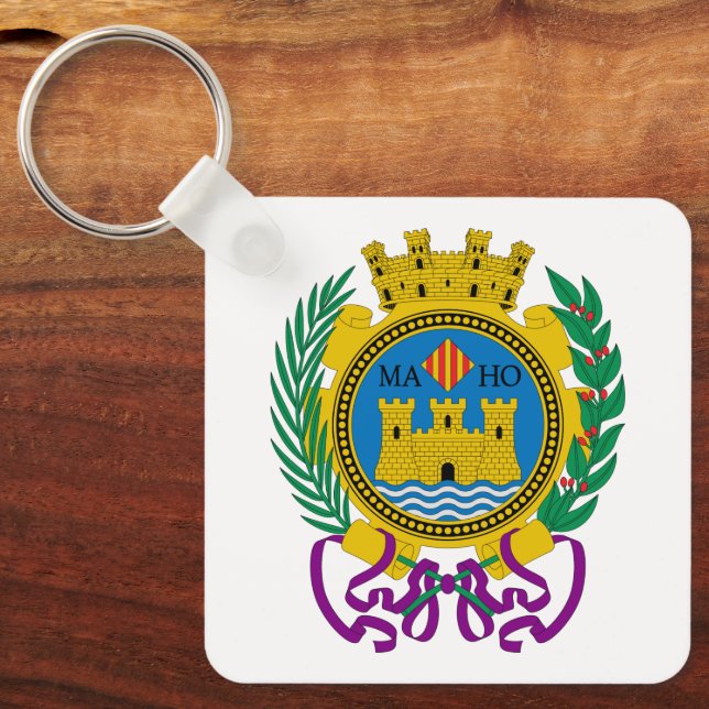 Llavero Escudo de Mahón, Menorca (Anverso)