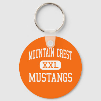 Llavero Escudo de montaña - Mustangs - High - Hyrum Utah