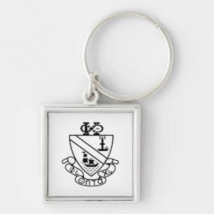 Llavero Escudo de Phi Chi Theta   B&W