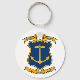 Llavero Escudo de Rhode Island Keychain