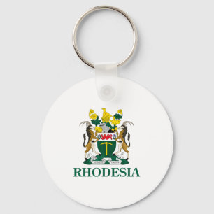 Llavero Escudo de Rodesia Zimbabue Divertido Sudáfrica