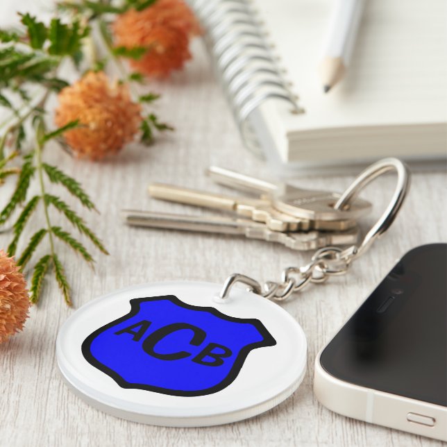 Llavero Escudo de San Miguel con monograma (Frente Derecha)