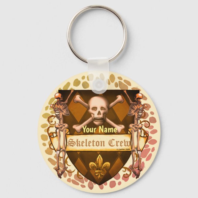 Llavero Escudo de tripulación de esqueletos (Anverso)