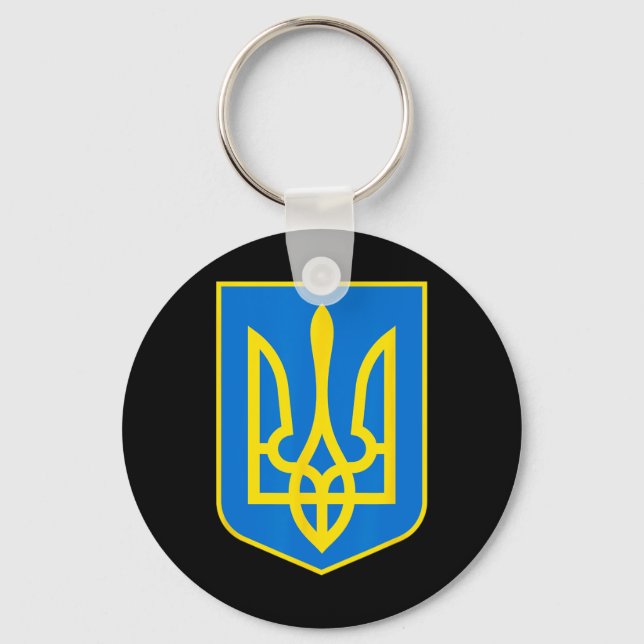 Llavero Escudo de Ucrania - Slava Ukraini 2  (Anverso)