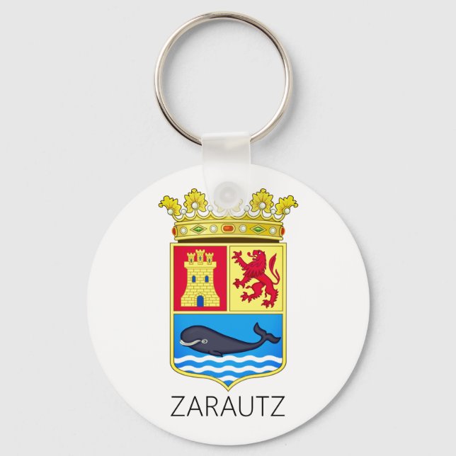 Llavero Escudo de Zarautz - Keychain de Gipuzkoa (Anverso)