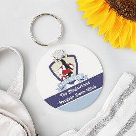 Llavero Escudo del Club de Natación Pingüino de Dibujos An
