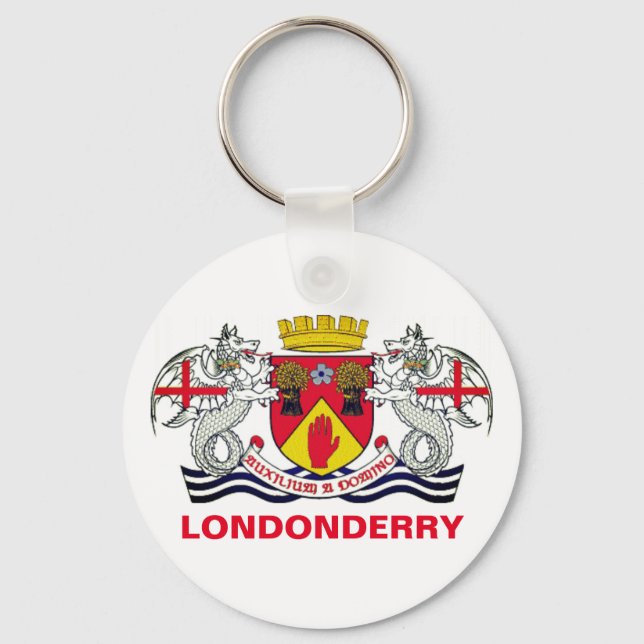 Llavero Escudo del condado de Londonderry, Irlanda del Nor (Anverso)