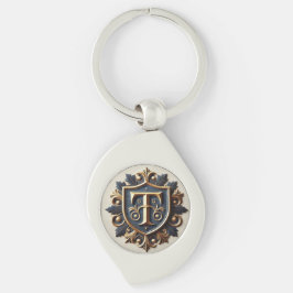 Llavero Escudo heráldico ornamentado elegante