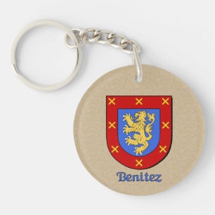 Llavero Escudo histórico Benitez con bandera de México