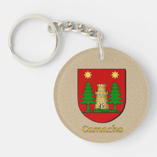Llavero Escudo histórico de Camacho con bandera de México