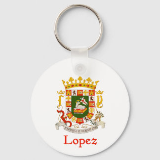 Llavero Escudo López de Puerto Rico