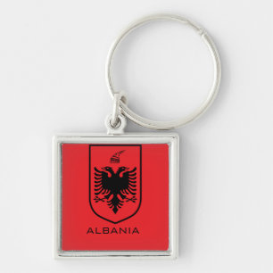 Llavero Escudo Nacional de Albania Tinta Patrimonio