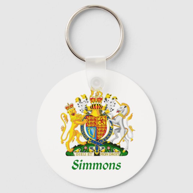 Llavero Escudo Simmons de Gran Bretaña (Anverso)