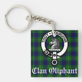 Llavero Escudo y Tartán del Clan Oliphant