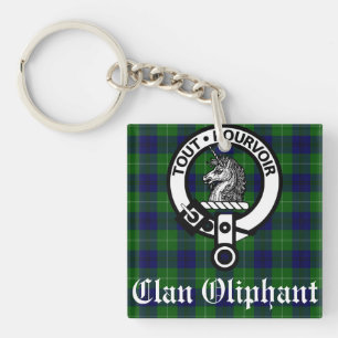 Llavero Escudo y Tartán del Clan Oliphant