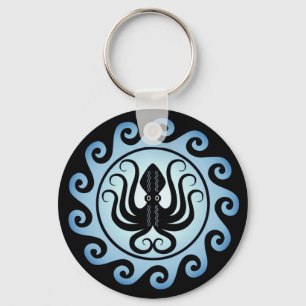 Llavero Escudos griegos antiguos: pulpo (agua)