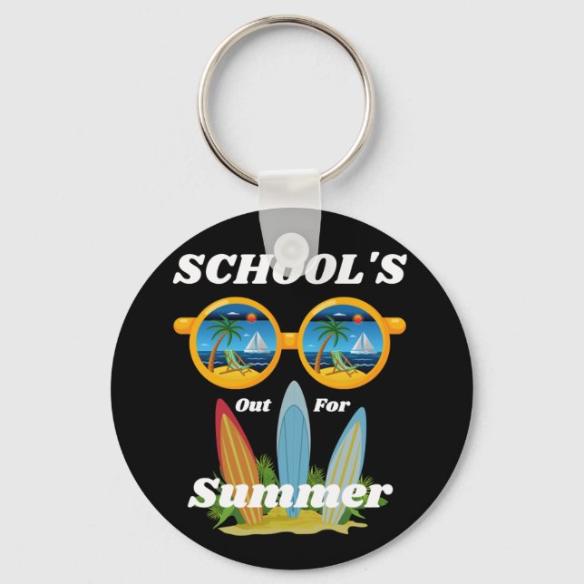 Llavero Escuelas fuera de la cadena de llaves de verano (Anverso)