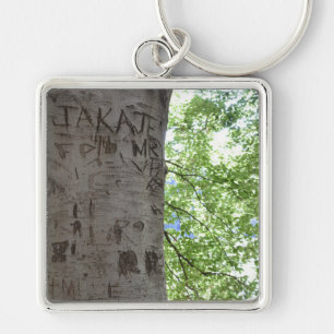 Llavero Esculpida en una fotografía de la naturaleza de un