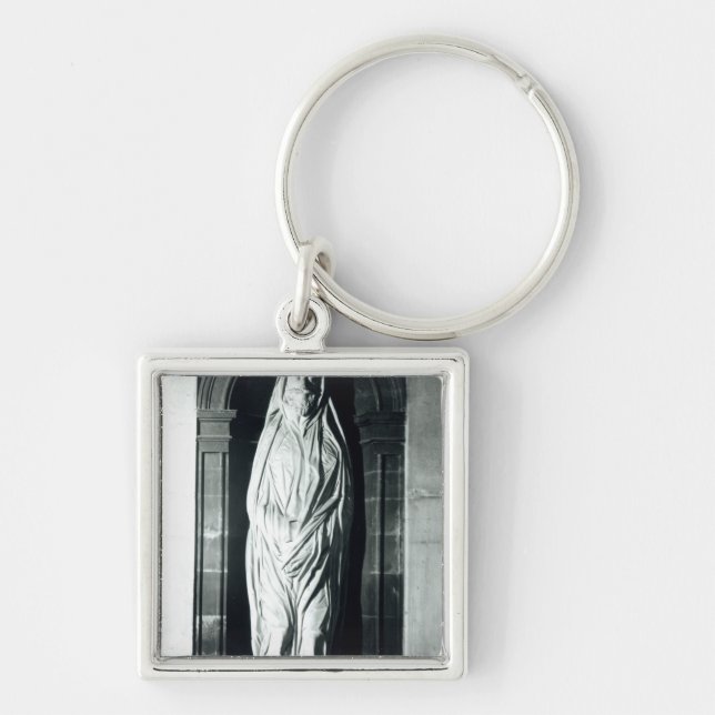 Llavero Escultura de piedra de John Donne en su cubierta (Frente)