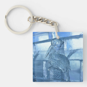 Llavero Escultura helada pelicana, Quebec, Canadá