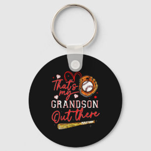 Llavero Ese es mi nieto ahí fuera Baseball Abuela Madre