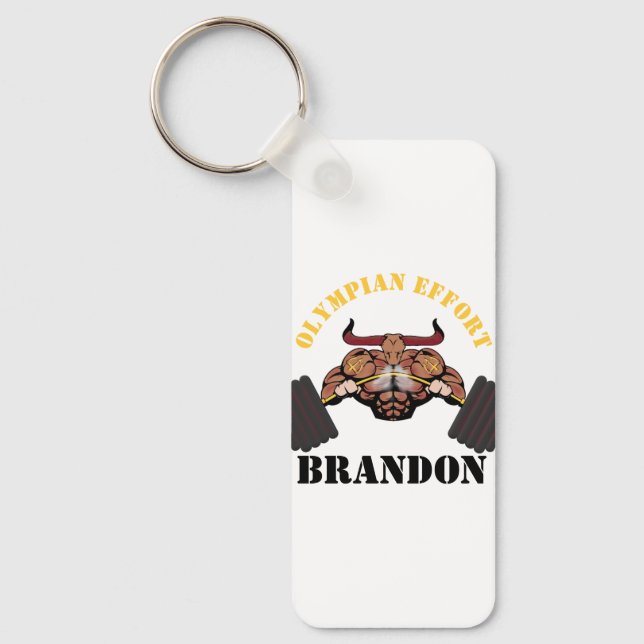 Llavero "Esfuerzo olímpico" personaliza tu cadena de clave (Anverso)