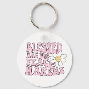 Llavero Eslogan de Daisy and Peace Makers