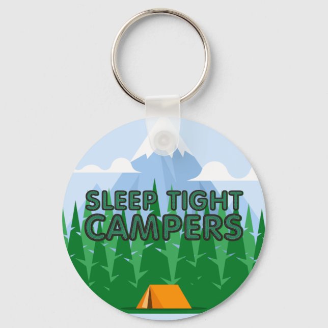 Llavero Eslogan de sueño de campamento TEE (Anverso)