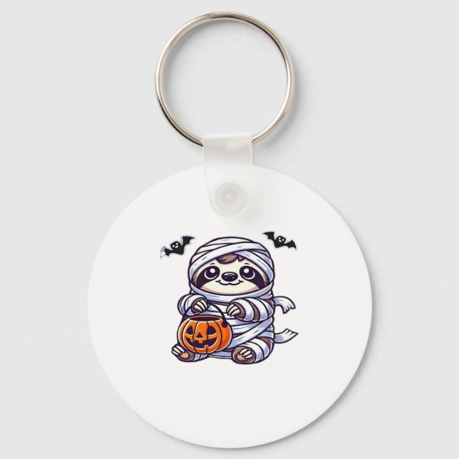 Llavero Eslogan Halloween Mamis Niños Mujeres Hombres Clás (Anverso)