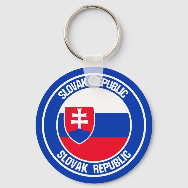 Llavero Eslovaquia Round Emblem (Anverso)
