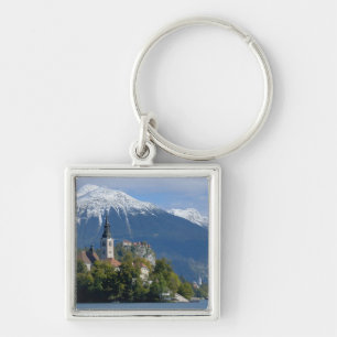 Llavero Eslovenia, Bled, Lago de Bled, Isla Bled, Bled