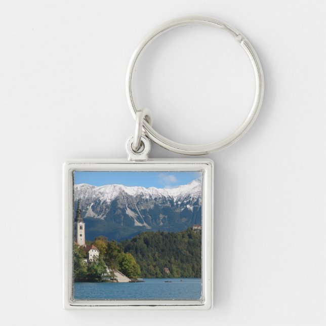 Llavero Eslovenia, Bled, Lago de Bled, Isla de Bled, Bled  (Frente)