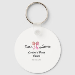 Llavero eso es amor ducha de novia rosa arco retro boho no