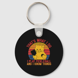 Llavero Eso es lo que hacen los amantes de los gatos jugad