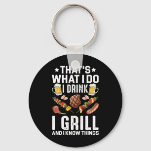 Llavero Eso Es Lo Que Hago Yo Bebo Yo Asó Yo Sé Cosas Bbq
