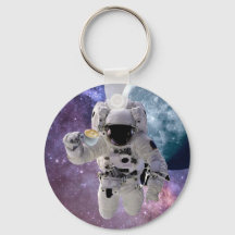 Espacio, astronauta, cadena de claves para el aman