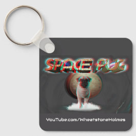Llavero Espacio Pug 3D