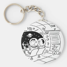 Llavero Espacios en la nave espacial con correo entregado.