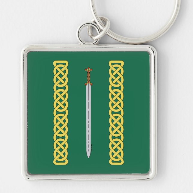 Llavero Espada celta y arrojo antiguos (Frente)