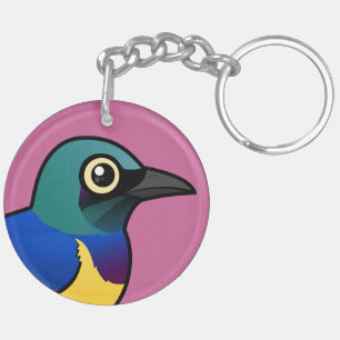 Llavero Espalda dorada marrón estelar