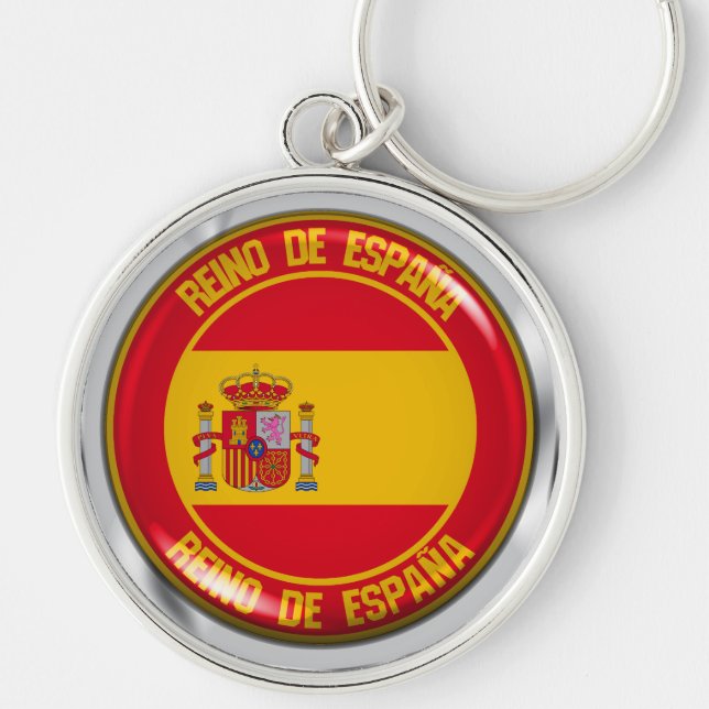 Llavero España redonda Emblem (Frente)