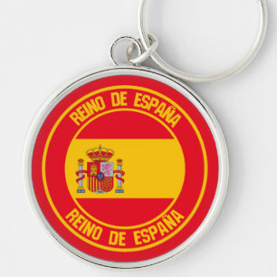 Llavero España redonda Emblem