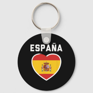 Llavero España Y Espana - Fútbol Y Camiseta De La Bandera 