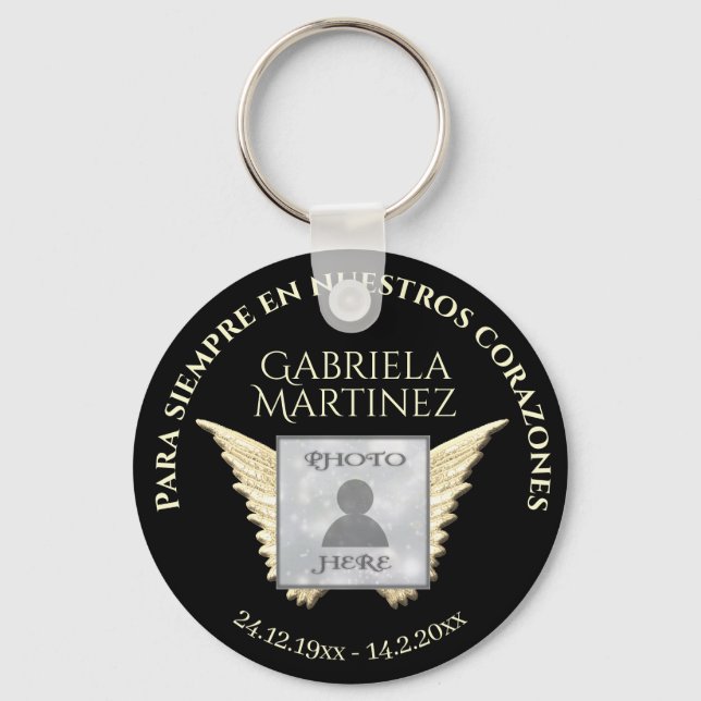 Llavero Español Para Siempre en corazones (Anverso)