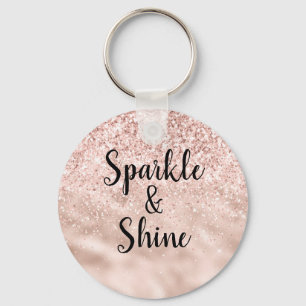 Llavero Esparkle Purpurina rosa de Rubor