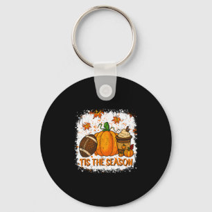 Llavero Especia de Calabaza Pie Es La Temporada Otoño Día